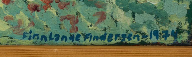 FINN LANDE ANDERSEN, oil on canvas signed and dated 1974.