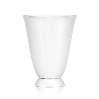 61. Sigvard Bernadotte, a sterling silver vase, Copenhagen post 1945, design nr 823.