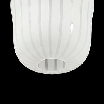 A Swedish Modern glass ceiling lamp, 1940's.