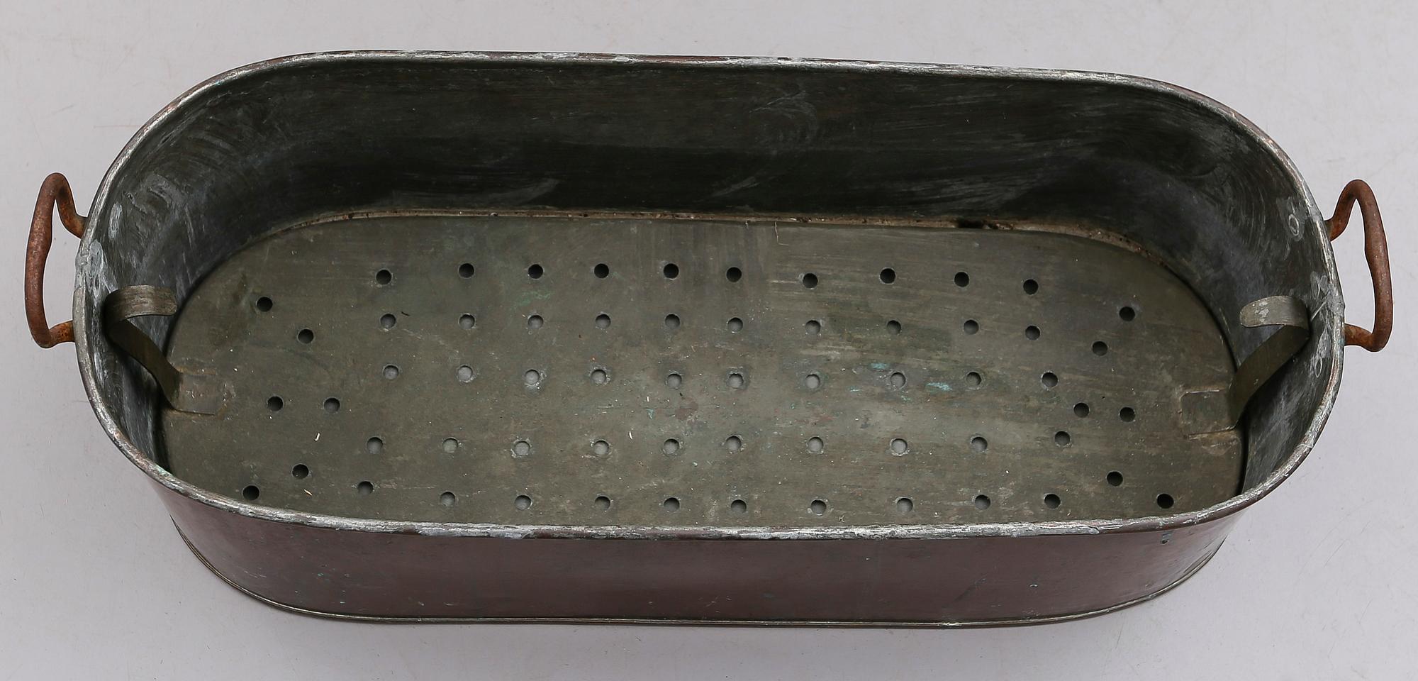 FISKGRYTA, koppar, 1800-tal.