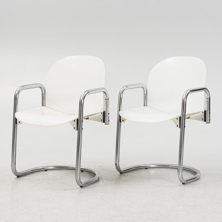 Afra & Tobia Scarpa, eight 'Dialogo' armchairs from B&B Italia.