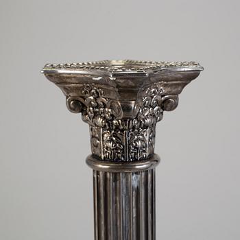 LJUSSTAKAR, ett par, nysilver, Godinger Silver, USA, 1992.