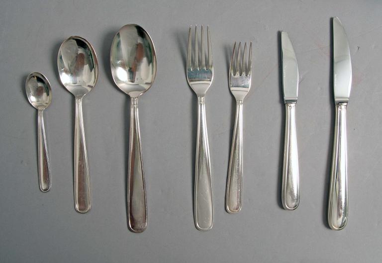 BESTICK, silver, 56 delar, "Ambassad", GAB.