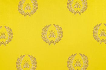 Cushions, two pieces, yellow silk from Tassinari & Chatel / Lelièvre.