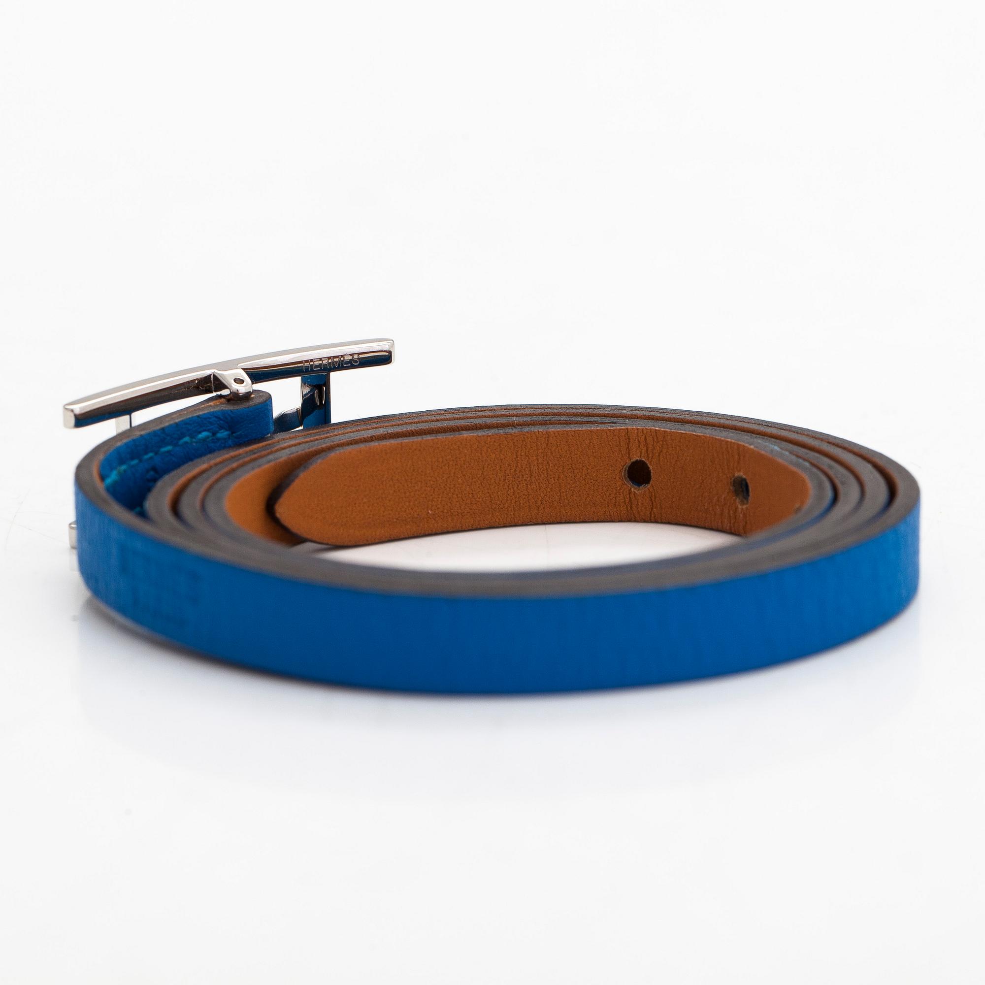 Hermès, A 'Hapi 4' leather bracelet.