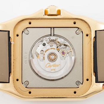 Cartier, Santos 100, "Diamond Paved Case", ca 2010.