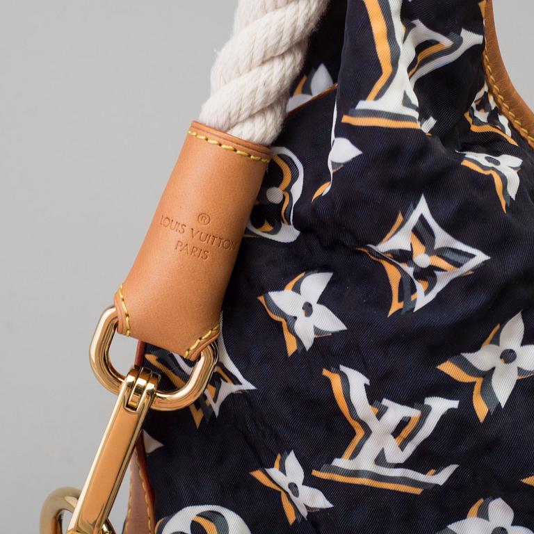 LOUIS VUITTON, "Limited Edition Navy Blue Nylon Bulles MM", BAG.