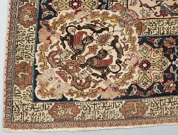 SEMI-ANTIQUE TABRIZ.