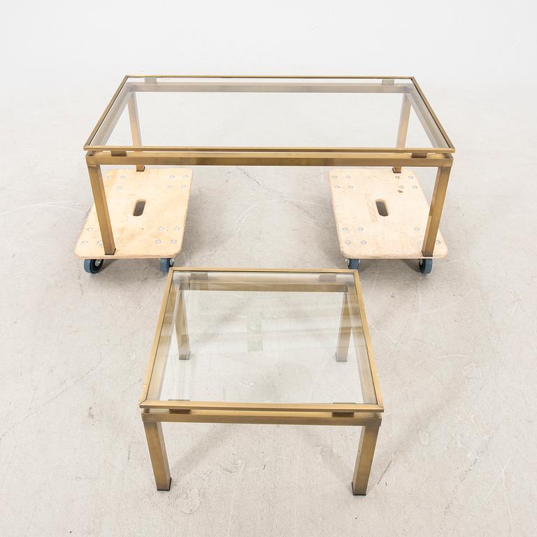 A coffee table and side table later part of the 20th century.