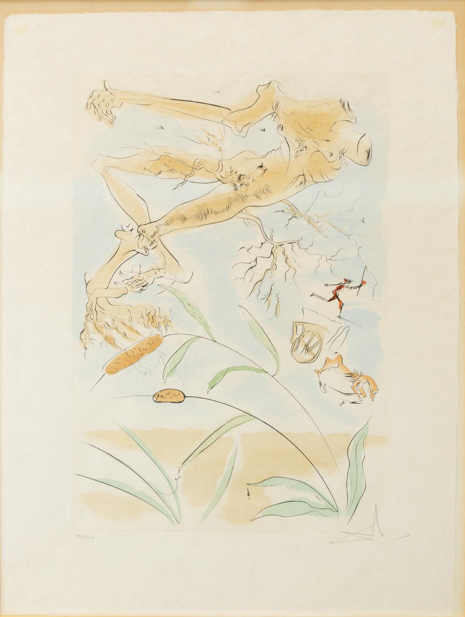 Salvador Dalí, "Le Chêne et le roseau".