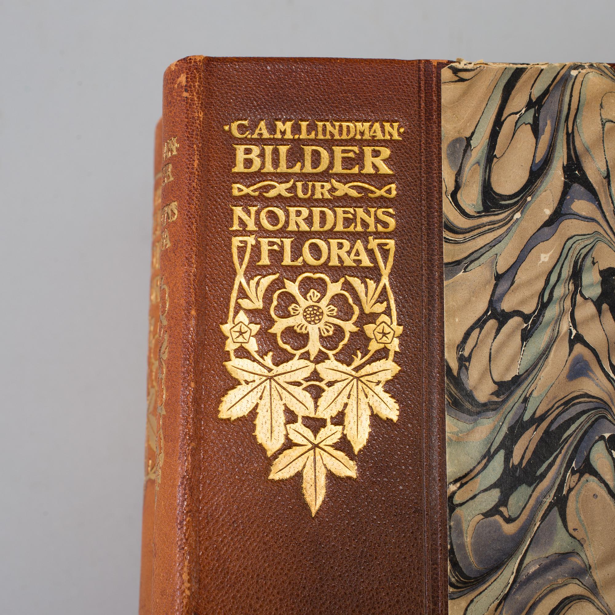 A set of three books, "Bilder ur Nordens Flora", CAM Lindman.