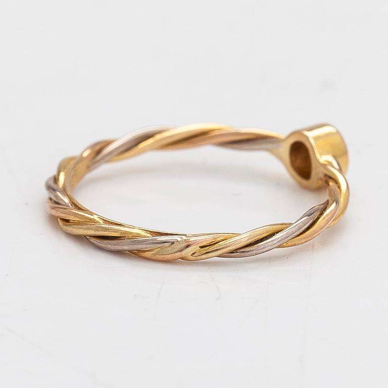Cartier, ring, 18K guld och diamant ca 0.06 ct.