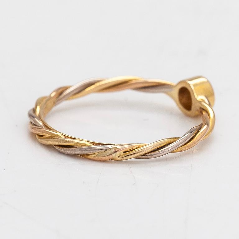 Cartier, sormus, 18K kultaa ja timantti n. 0.06 ct.