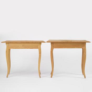 Väggbord, ett par, Sverige, 1700-talets andra hälft, Rokoko.