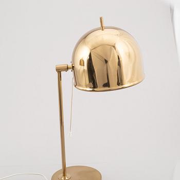 Eje Ahlgren, a pair of brass table lamps, model 'B-075', Bergboms, Sweden, 1960-70s.