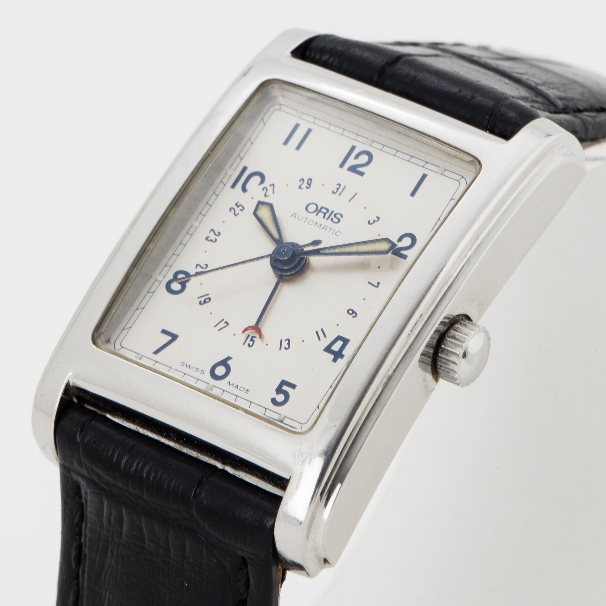 ORIS, Rectangular Pointer, wristwatch, 26 x 38 mm.