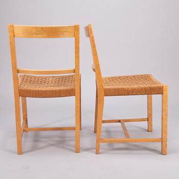 Elna Kiljander, ELNA KILJANDER, A set of four 1940s chairs for Oy Koti - Hemmet Ab.