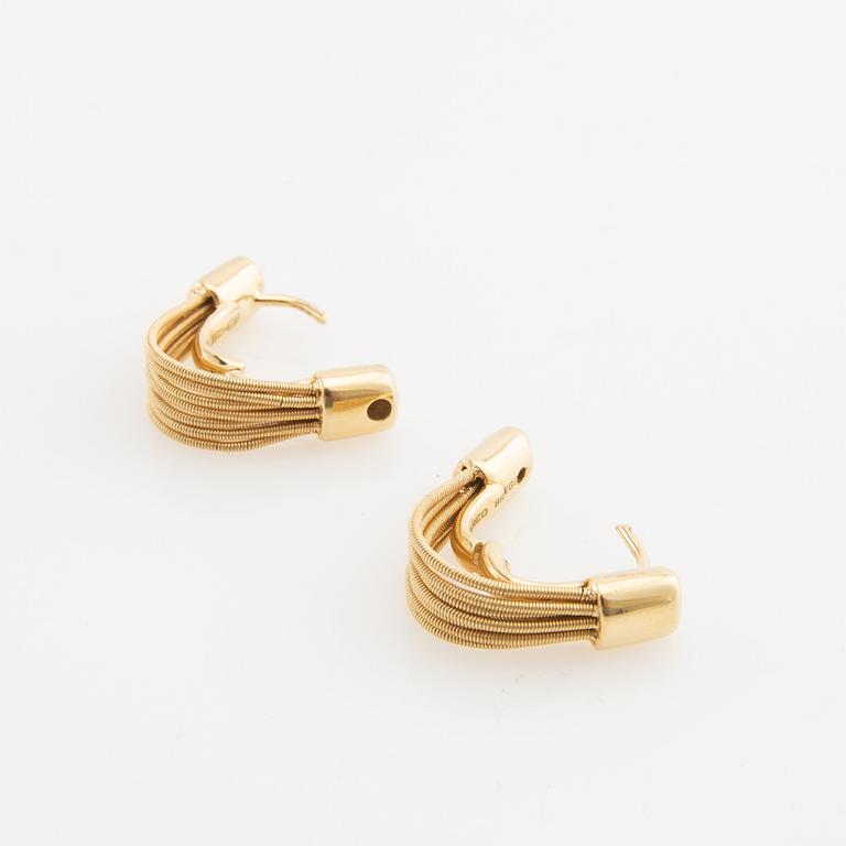 Marco Bicego, Earrings a pair of 18K gold, Italy.