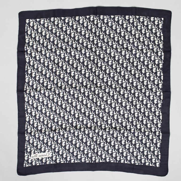 Christian Dior, a silk scarf and tie.