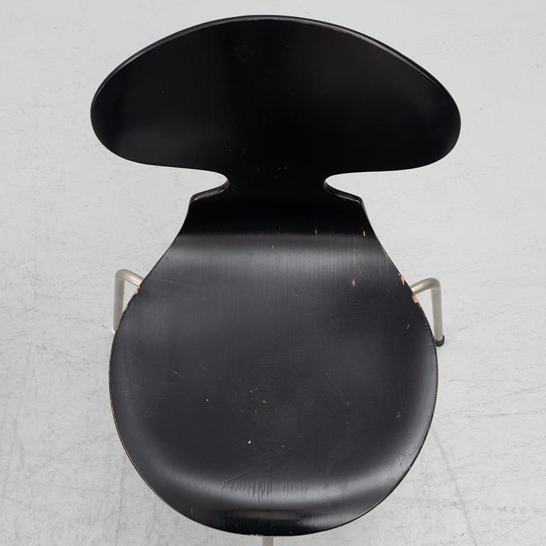 Arne Jacobsen, six 'Ant' chairs, Fritz Hansen, Denmark, 1950s/60s.