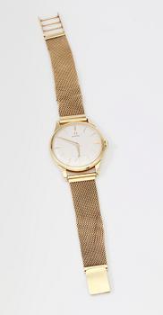 ARMBANDSUR, 18K guld, Omega. Total vikt inklusive urhus ca 65 g.