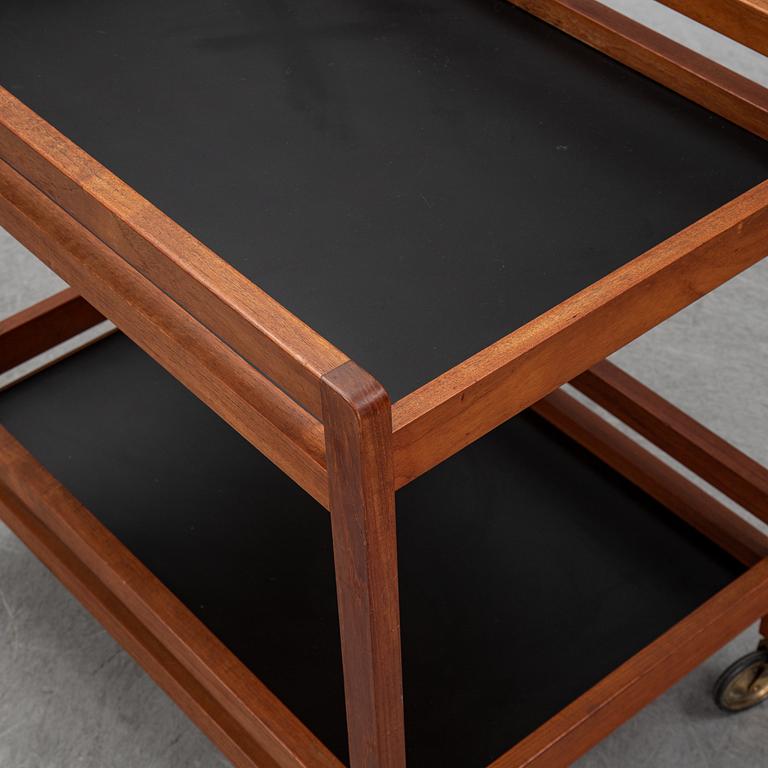 BØRGE MOGENSEN, a model 5370 teak serving trolley.