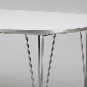 Bruno Mathsson & Piet Hein, matbord, "Superelips", Fritz Hansen, Danmark, 1981.