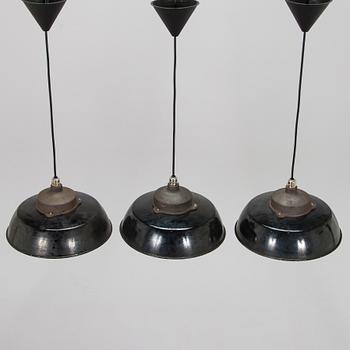 Paavo Tynell, a set of six 1930s ceiling lamps for Taito.