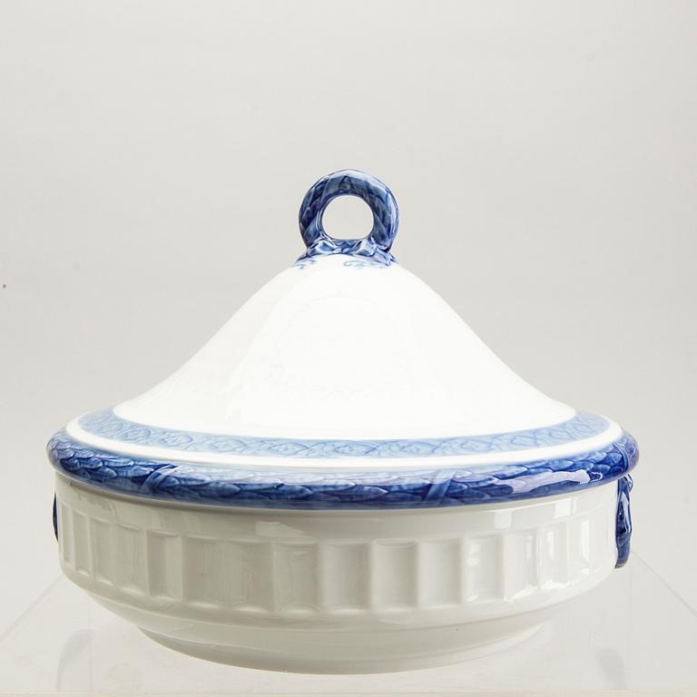 Arnold Krog servis 42 dlr "Blå vifte" Royal Copenhagen Danmark porslin 1900-talets andra hälft.