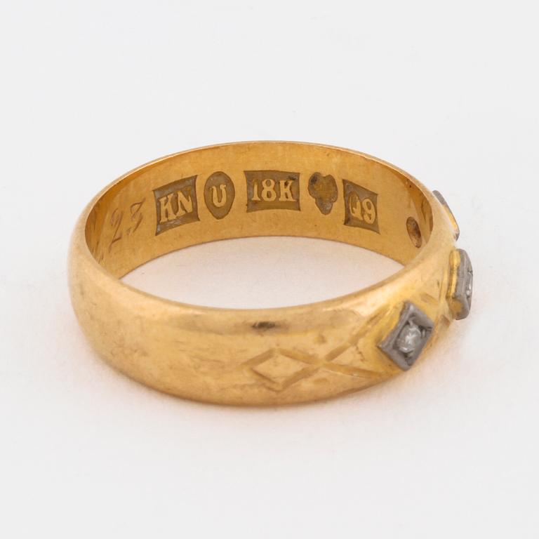 A single cut diamond ring by Kjell Nyhede, Värnamo, 1966.