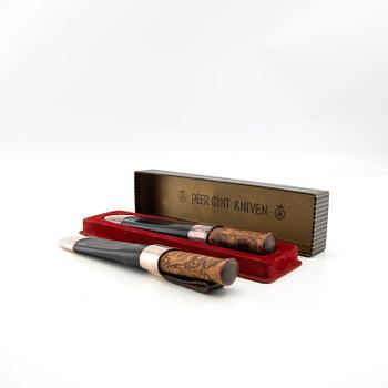 David Andersen knivar 2 st "Peer Gynt-kniven" Norge 1900-talets andra hälft.