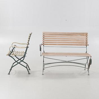 A garden group of four pieces, second half of the 20th century.