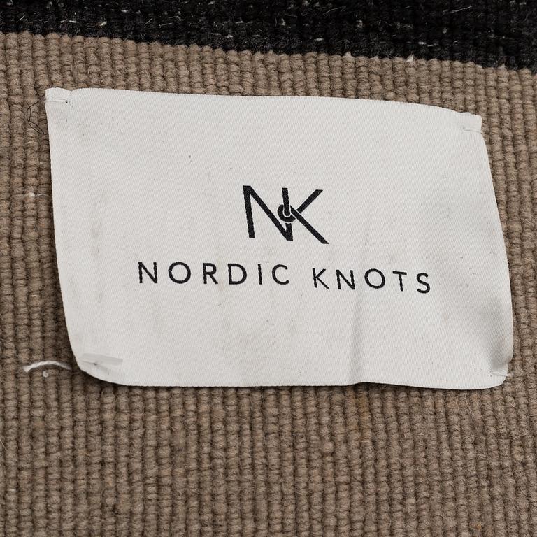 ANDREAS MARTIN-LÖF, CARPET, "Norr Mälarstrand" (prototyp) tufted in relief, Designed for Nordic knots, ca 300 x 207 cm.