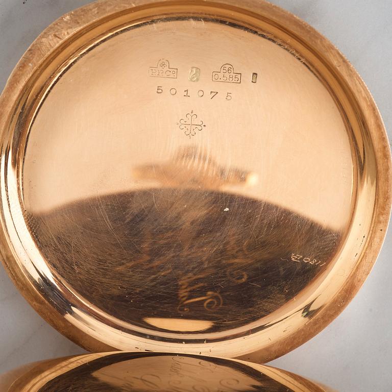 PATEK, PHILIPPE & Cie, Genève, pocket watch, 51.5 mm, hunter case,