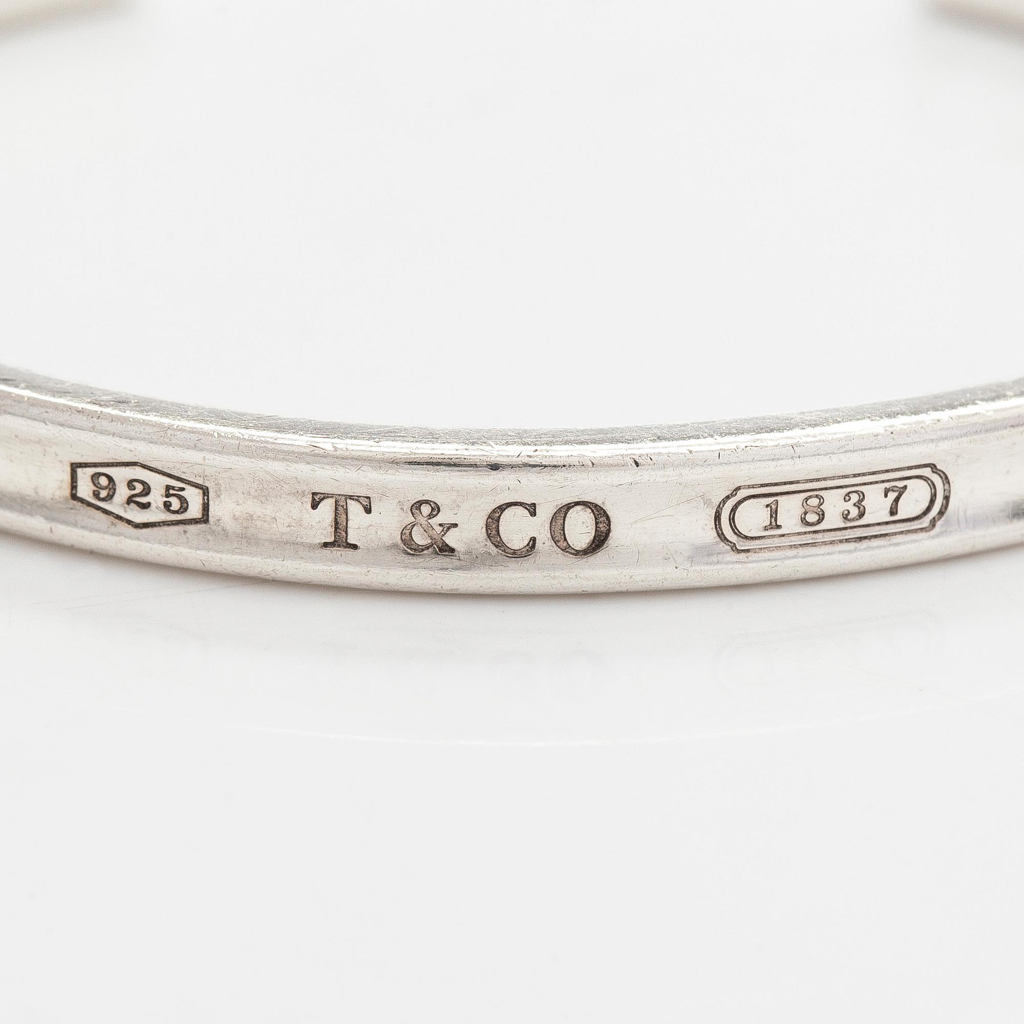Tiffany & Co, a sterling silver 'Tiffany 1837' bracelet.