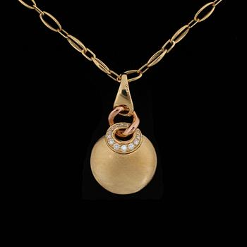 32. A Chimento pendant with brilliant cut diamonds, tot. app. 0,35 ct.