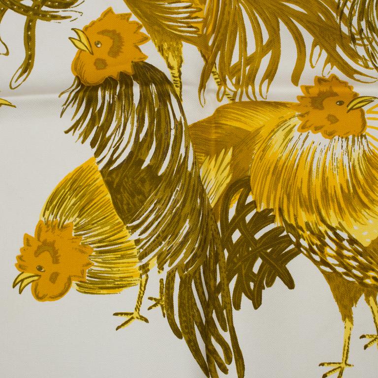 SCARF, "Jeune Coqs", Hermès.