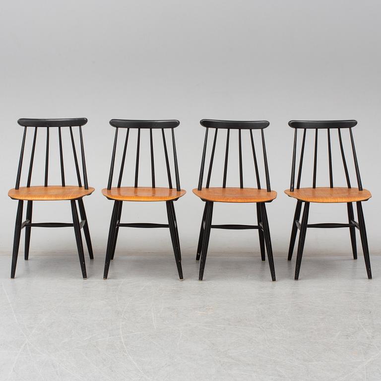 Four 'Fanett' chairs by Ilmari Tapiovaara, Edsbyverken, Sweden.