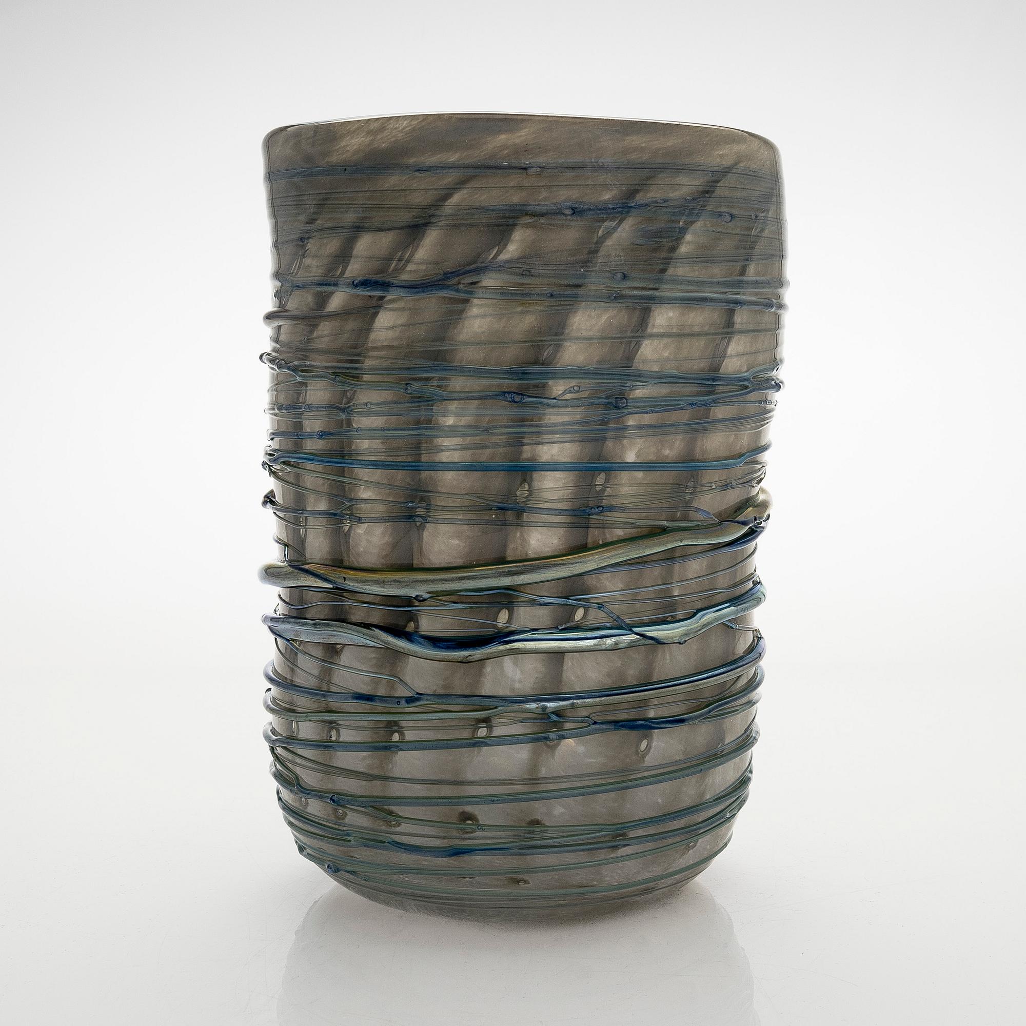 Tiina Nordström, an art glass signed Tiina Nordström, Nuutajärvi 1994.