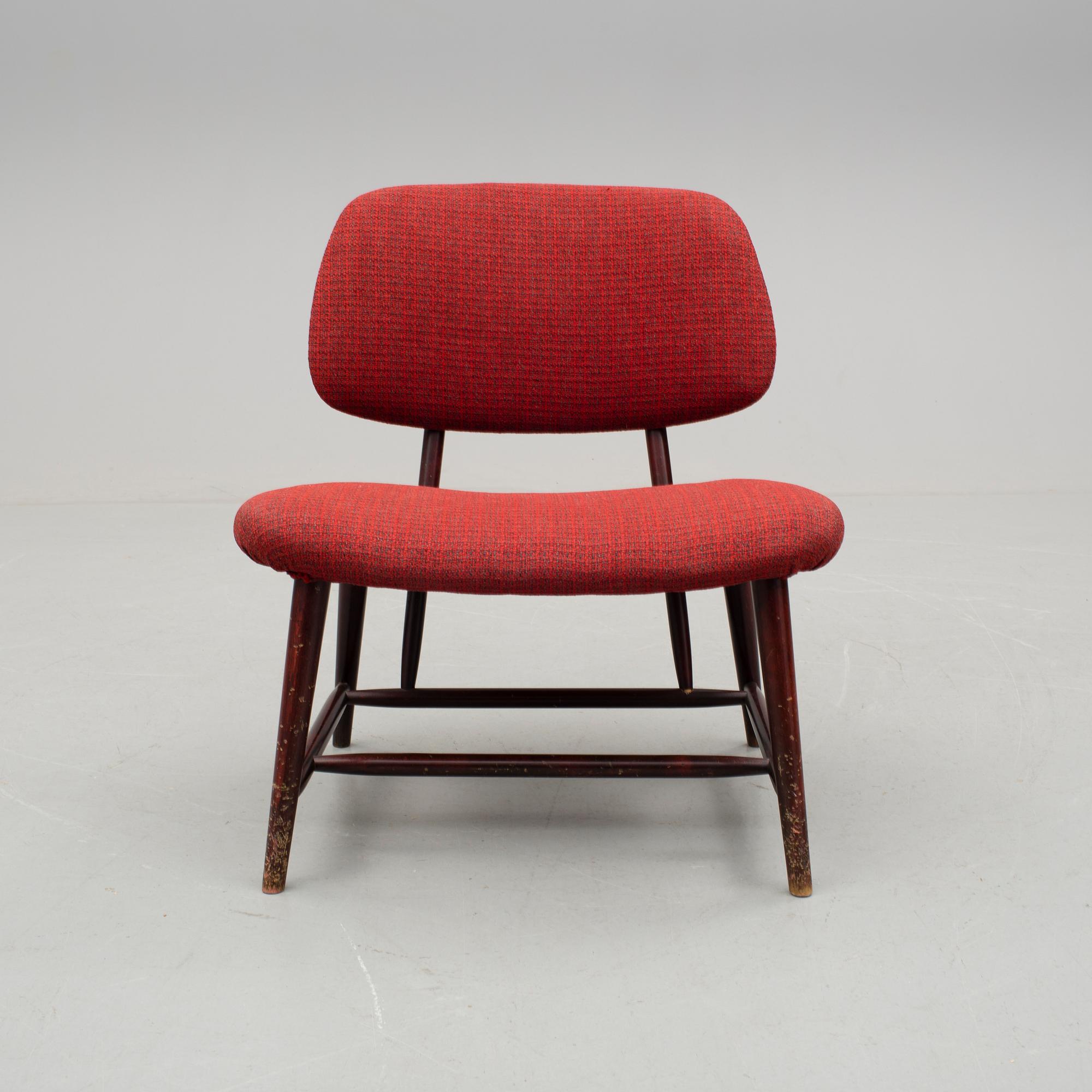 FÅTÖLJ, "Te-ve", Alf Svensson, Ljungs Industrier, 1950-/60-tal.