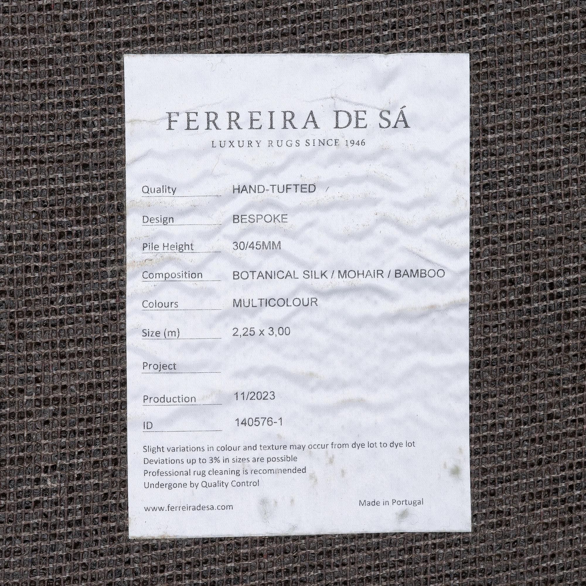 Denise Grünstein, a 'Lacus II' carpet, hand tufted, ca 300 x 226 cm, Ferreira de Sá, Portugal.