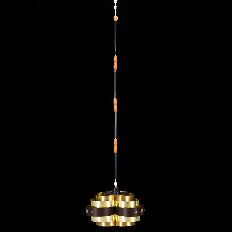WERNER SCHOU, taklampa, för Coronell Electro, Danmark, 1960-tal. Höjd (endast lampa) ca 20 cm.