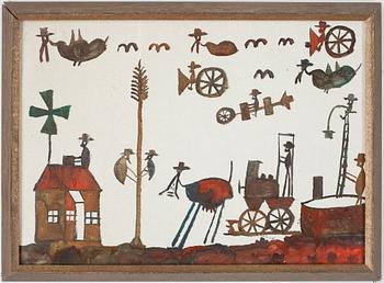 NILS "BJÖRNJÄGARN" RUNDGREN, olja på duk.