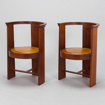 Eliel Saarinen, karmstolar, ett par, "Hannes", Adelta Oy, Finland.