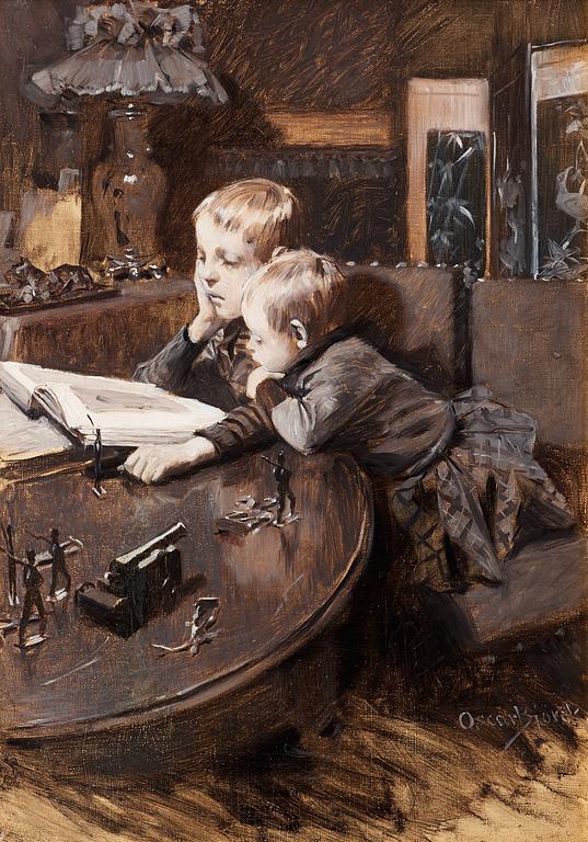 Oscar Björck, Children reading.