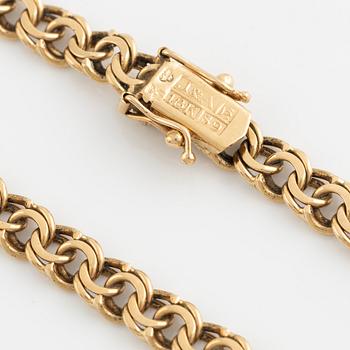 Armband 18K guld, bismarcklänk.