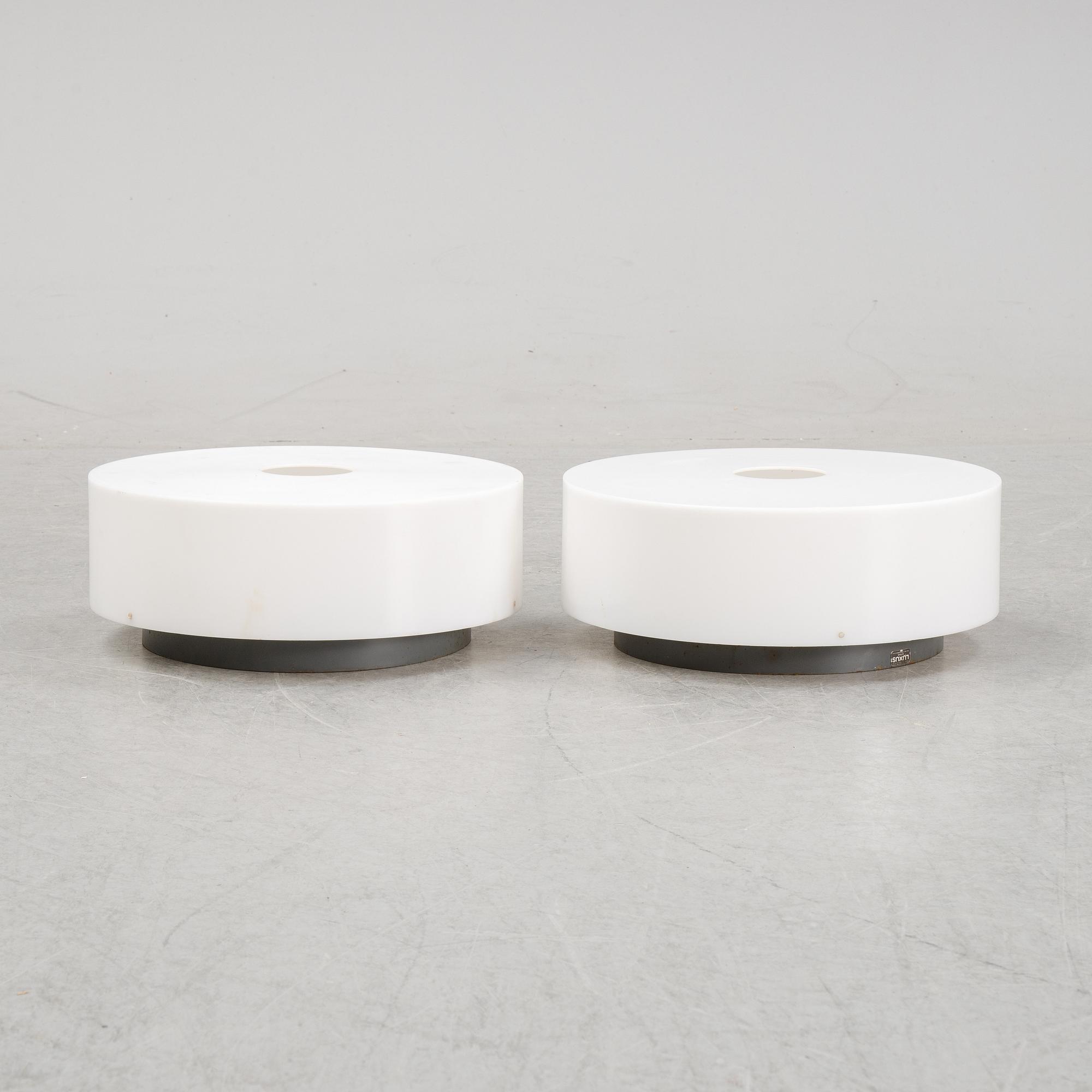 Uno & Östen Kristiansson, a pair of ceiling lights, second half of the 20th century.