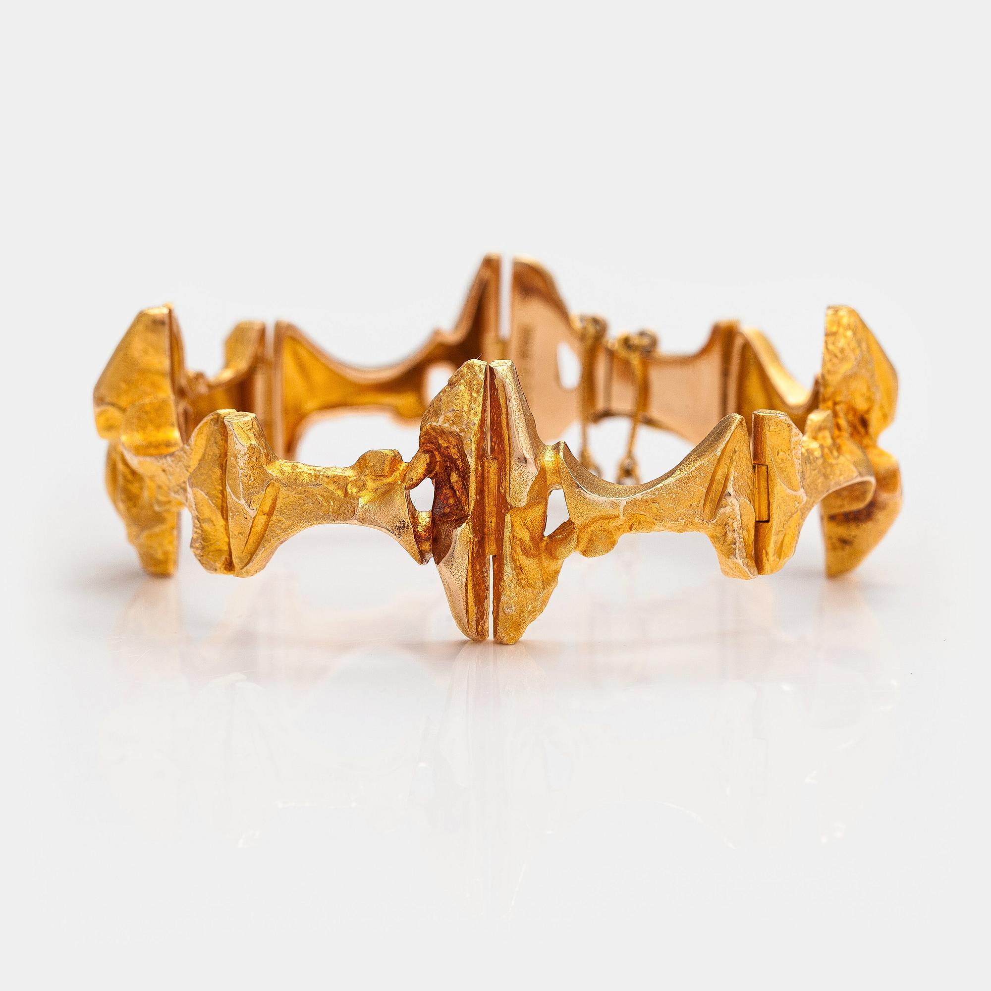 Björn Weckström, Rannekoru "Borealis", 14K kultaa. Lapponia 1974.