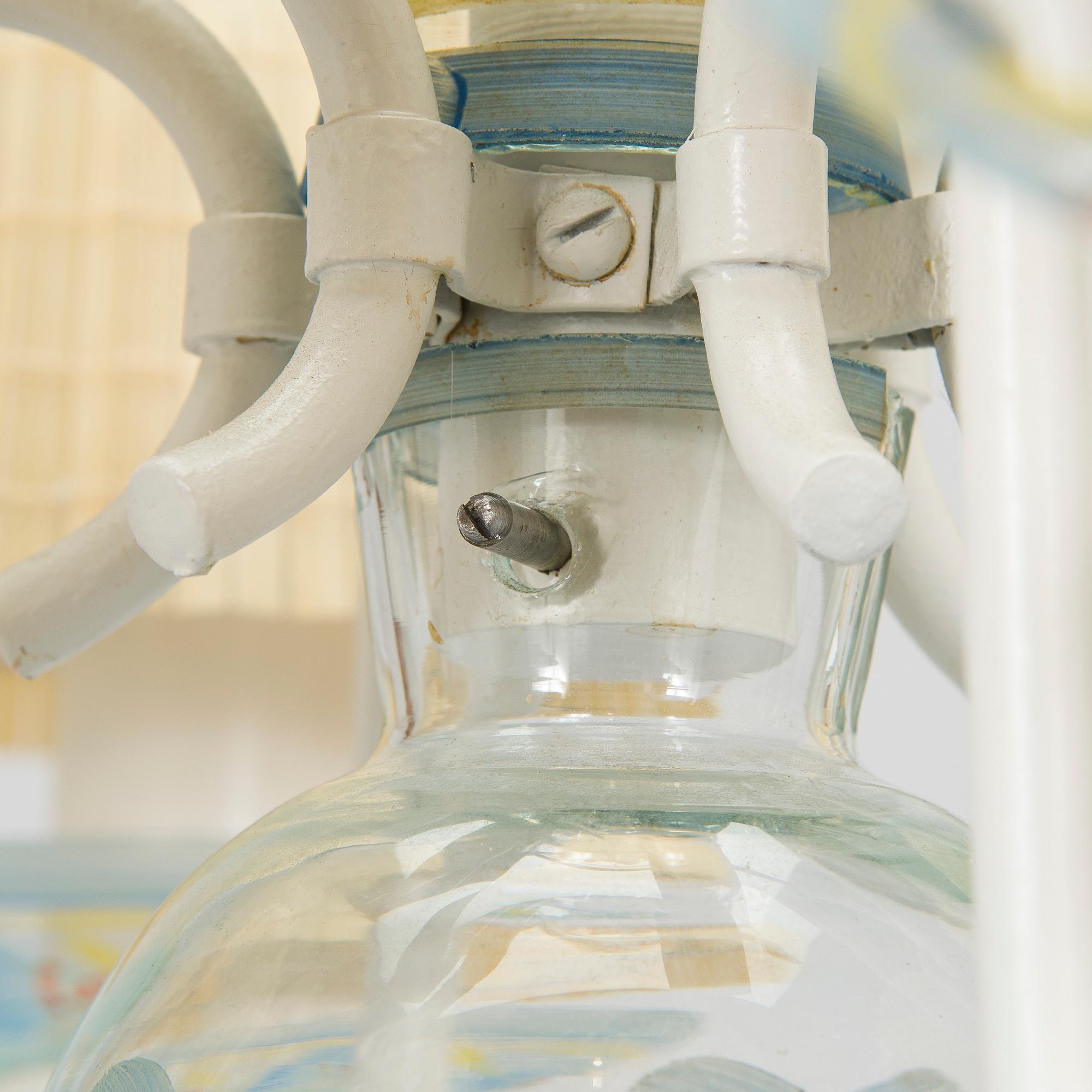 Paavo Tynell, takkrona, modell 1752, för Taito och Köklax Glasbruk, 1940-tal.