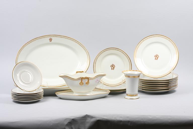 MATSERVIS, 25 delar, porslin, Bavaria.